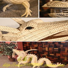 藤編龍型裝飾擺件 傳統(tǒng)工藝與現代家居的完美融合